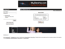 Tablet Screenshot of freemail.mystarship.com